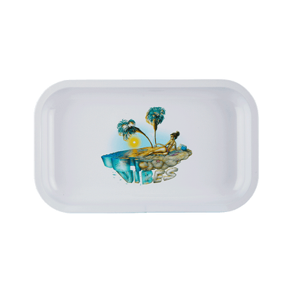 Vibes Aluminum Private Island Trays Accessories : Rolling Trays Vibes Rolling Papers medium privisland 