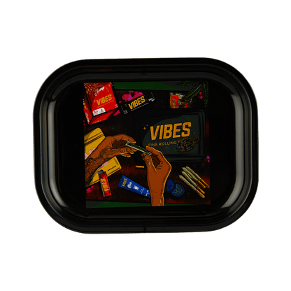 Vibes Aluminum Now We Roll Trays Accessories : Rolling Trays Vibes Rolling Papers small nowweroll 