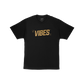 VIBES Blue T-Shirt w/ Gold Logo Vibes Rolling Papers gldonblk xxl