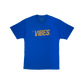 VIBES Blue T-Shirt w/ Gold Logo Vibes Rolling Papers gldonblu m