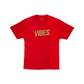 VIBES Blue T-Shirt w/ Gold Logo Vibes Rolling Papers gldonred s