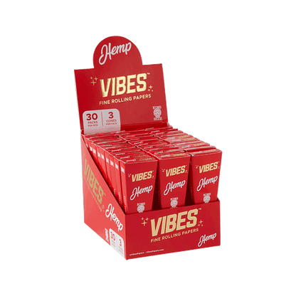 Vibes Cones Box - King Size Papers, Cones, and Wraps : Cones Vibes Rolling Papers Hemp