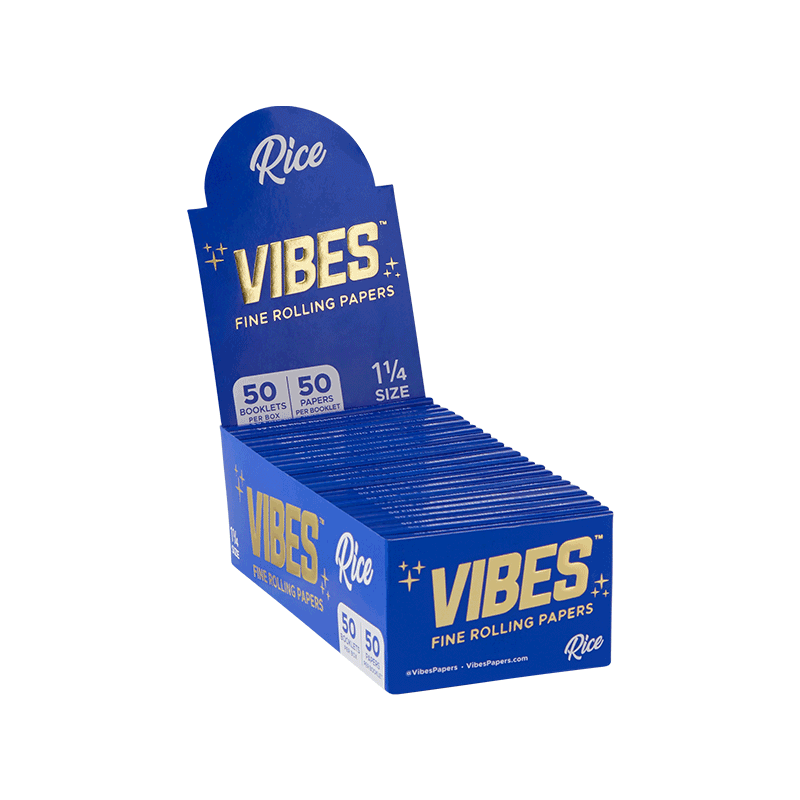 Vibes Papers Box - 1.25 Papers, Cones, and Wraps : Papers Vibes Rolling Papers   
