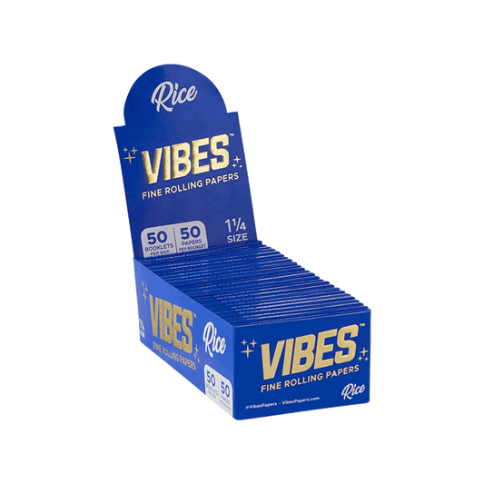 Vibes Papers Box - 1.25 Papers, Cones, and Wraps : Papers Vibes Rolling Papers Rice  