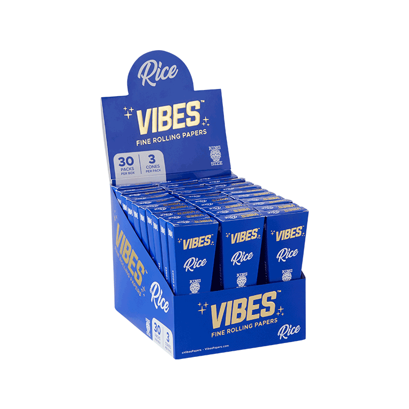 Vibes Cones Box - King Size Papers, Cones, and Wraps : Cones Vibes Rolling Papers