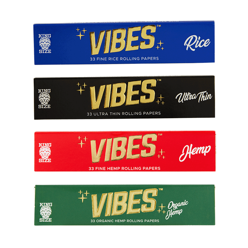 Vibes Papers Single Pk 1 1/4 50 Papers Per Booklet Papers, Cones, and Wraps : Papers Vibes Rolling Papers