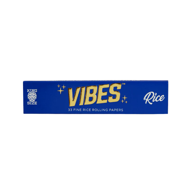 Vibes Papers Single Pk 1 1/4 50 Papers Per Booklet Papers, Cones, and Wraps : Papers Vibes Rolling Papers Rice (Blue) 33pk paperkss