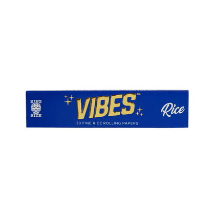 Vibes Papers Single Pk 1 1/4 50 Papers Per Booklet Papers, Cones, and Wraps : Papers Vibes Rolling Papers Rice (Blue) 33pk paperkss