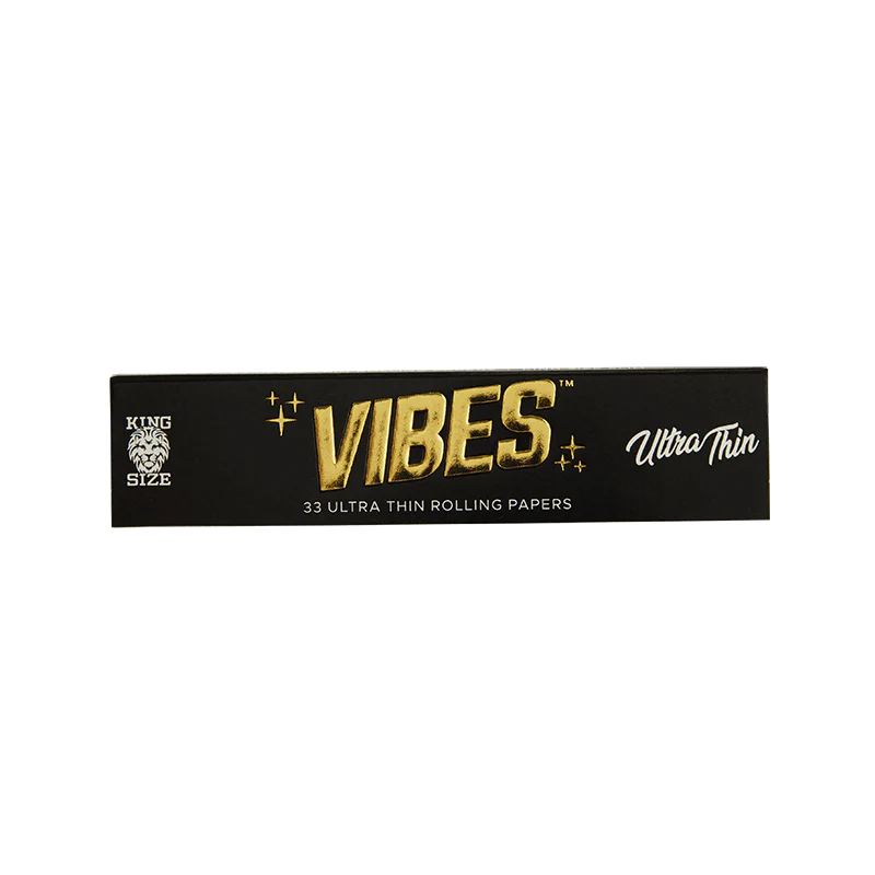 Vibes Papers Single Pk 1 1/4 50 Papers Per Booklet Papers, Cones, and Wraps : Papers Vibes Rolling Papers Ultra Thin (Black) 33pk paperkss