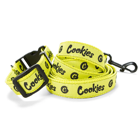 Cookies Dog Leash and Collar Original Mint Nylon Yellow Accessories Cookies   