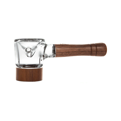 Marley Natural Spoon Pipe Natural Glass and Black Walnut Glass : Spoon Marley Natural