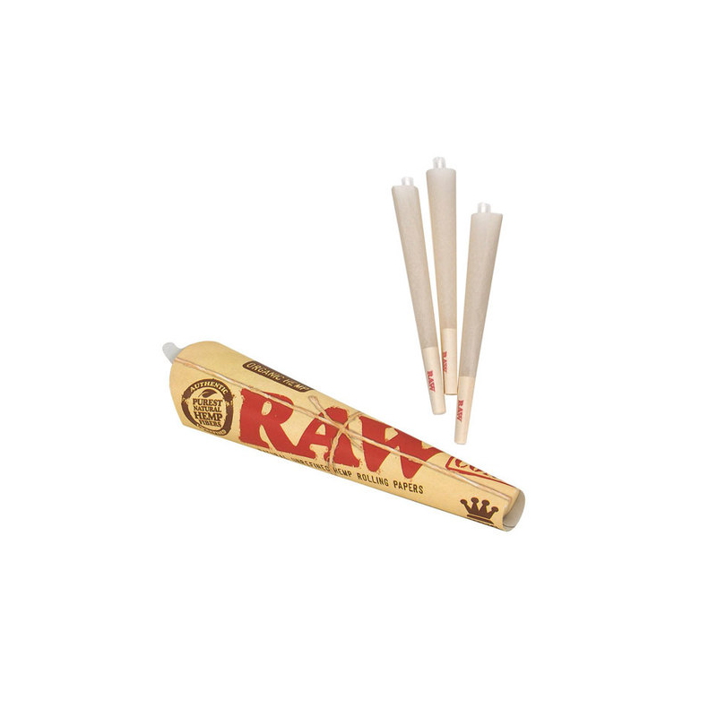 RAW Pre-Rolled King Size Cones - 3 Pack Papers, Cones, and Wraps : Cones HBI International   