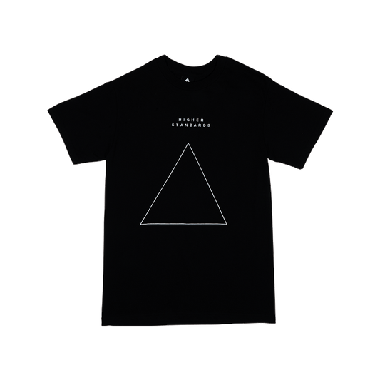 Higher Standards T-Shirt - Embroidered Triangle Apparel : Tops Higher Standards Black Extra Small 