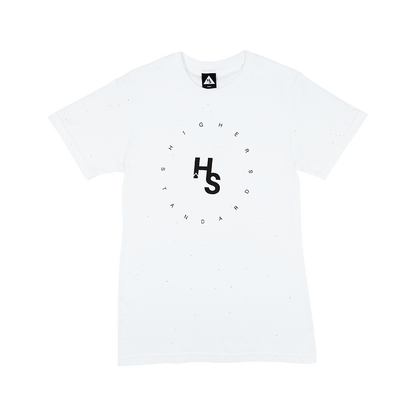 Higher Standards T-Shirt - Circle Logo Apparel : Tops Higher Standards White Double XL 