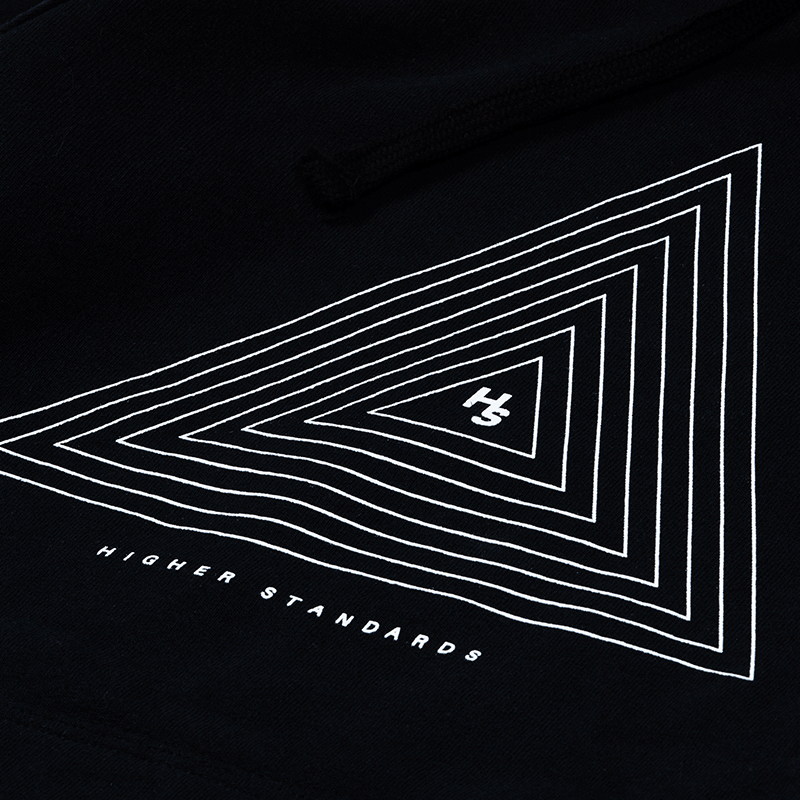 Higher Standards Hoodie - Concentric Triangle Apparel : Tops Higher Standards   