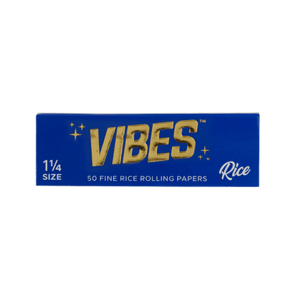 Vibes Rolling Papers - 1.25" Papers, Cones, and Wraps : Papers Vibes Rolling Papers Rice (Blue)  