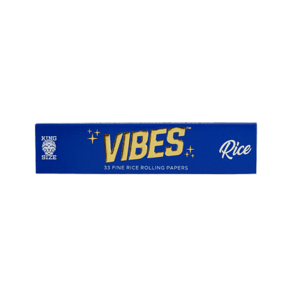 Vibes Rolling Papers - King Size Slim Papers, Cones, and Wraps : Papers Vibes Rolling Papers 33pk Rice (Blue) paperkss