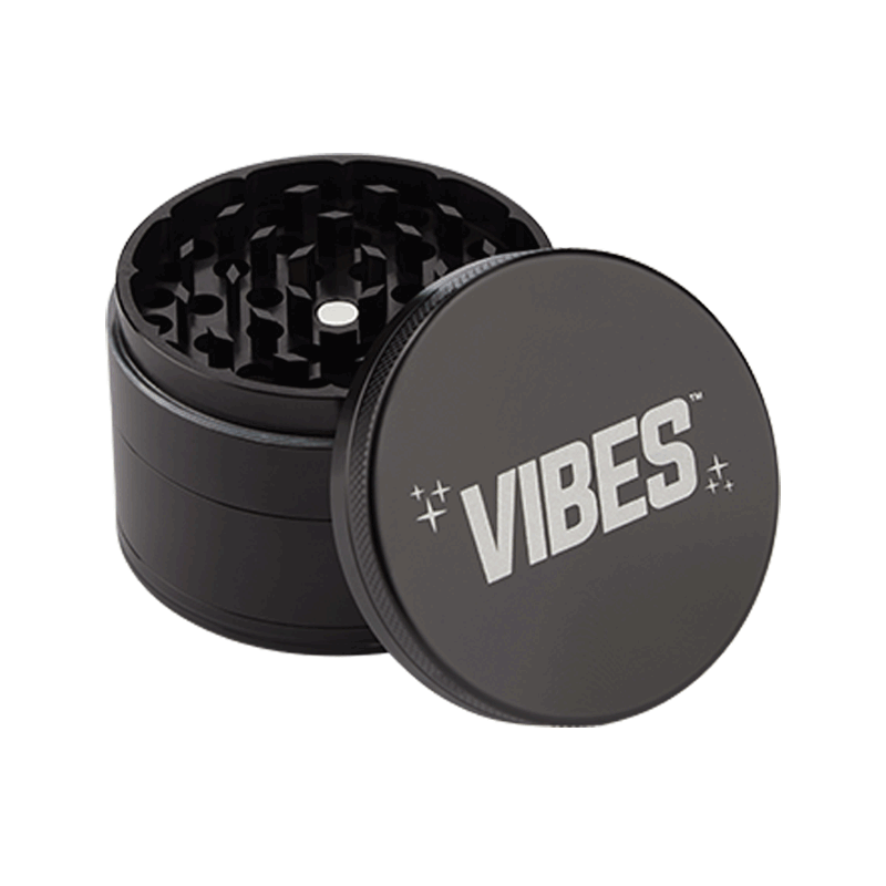 Vibes 4-Piece Grinder Grinders : Aluminum Vibes Rolling Papers   