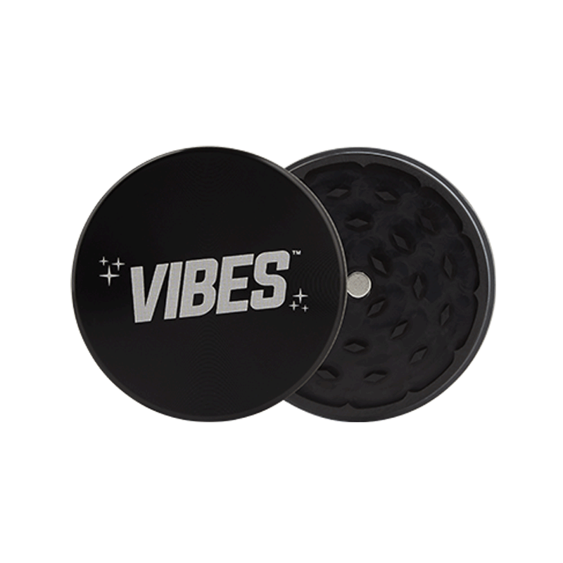 Vibes 2-Piece Grinder Grinders : Aluminum Vibes Rolling Papers 2.5