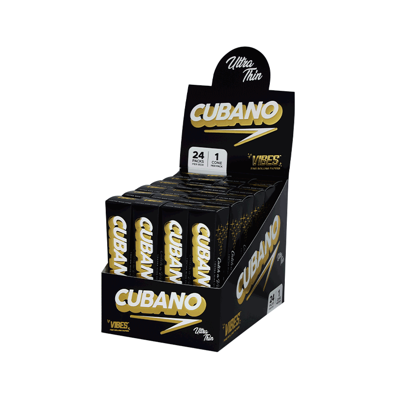 Vibes Cubano Cones Box - King Size Papers, Cones, and Wraps : Cones Vibes Rolling Papers