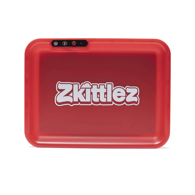 Zkittlez Glow Tray Non-CRP : Papers, Cones, and Wraps : Custom : Rolling Tray Glow Trays red  