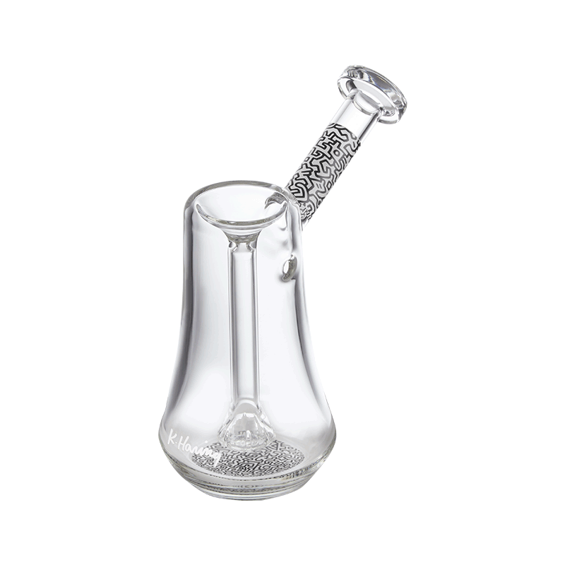 K.Haring Bubbler Glass : Bubbler K. Haring Glass Collection Black and White  