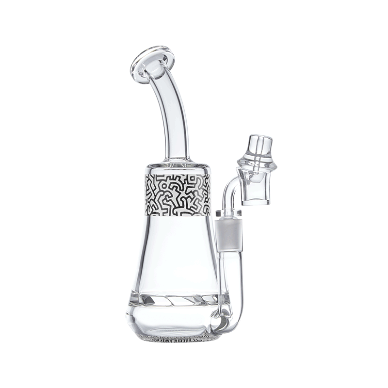 K.Haring Rig Glass : Rig K. Haring Glass Collection Black and White  