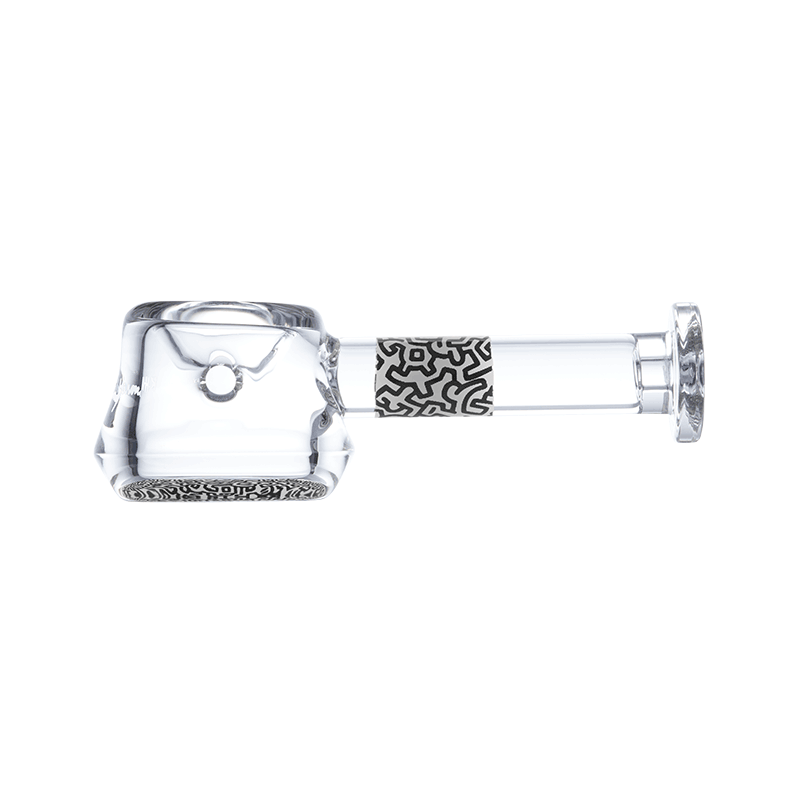 K.Haring Glass Spoon Pipe Glass : Spoon K. Haring Glass Collection blkwht  