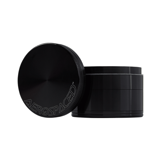 Aerospaced by Higher Standards - 4 Piece Grinder - 2.0" Grinders : Aluminum Aerospaced 2.0"(50mm) Black 4pc