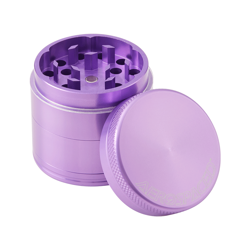 Aerospaced by Higher Standards - 4 Piece Grinder - 2.0" Grinders : Aluminum Aerospaced 2.0"(50mm) lilac 4pc