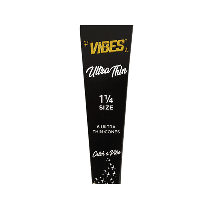 Vibes Cones Coffin 1 1/4 - Single Pack (6 Cones) Papers, Cones, and Wraps : Cones Vibes Rolling Papers