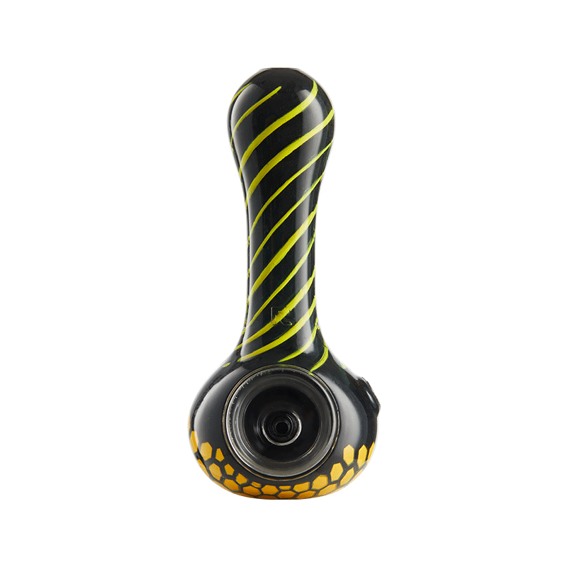 Eyce ORAFLEX Honeycomb Spoon Pipe Silicone : Spoon Eyce blkyel  