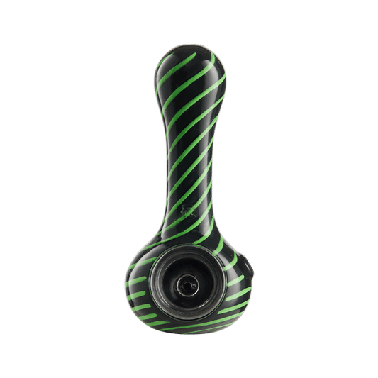 Eyce ORAFLEX Spiral Spoon Pipe Silicone : Spoon Eyce blkgrn
