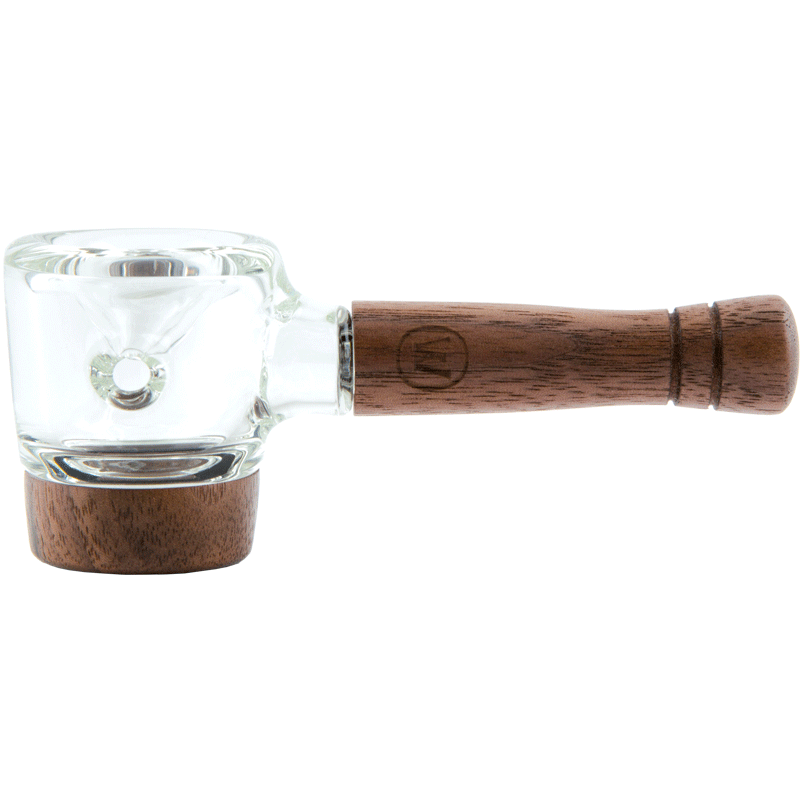 Marley Natural Spoon Pipe Natural Glass and Black Walnut Glass : Spoon Marley Natural