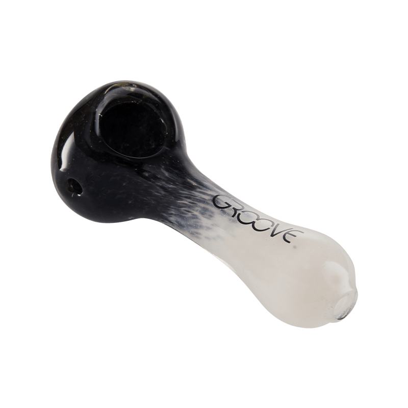 Groove Fritted Hand Pipe Glass : Spoon Groove   