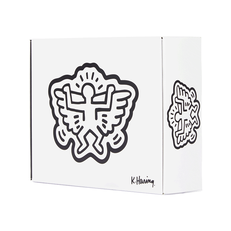 K.Haring Glass Catchall Home Goods : Accessories K. Haring Glass Collection Angel Man Wings  