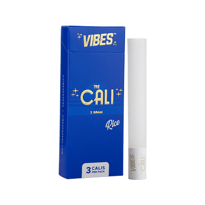 Vibes - The Cali 13mm Ultra Thin Single Pack 3 Calis/Single Papers, Cones, and Wraps : Cones Vibes Rolling Papers Rice (Blue) 3pk cali2g